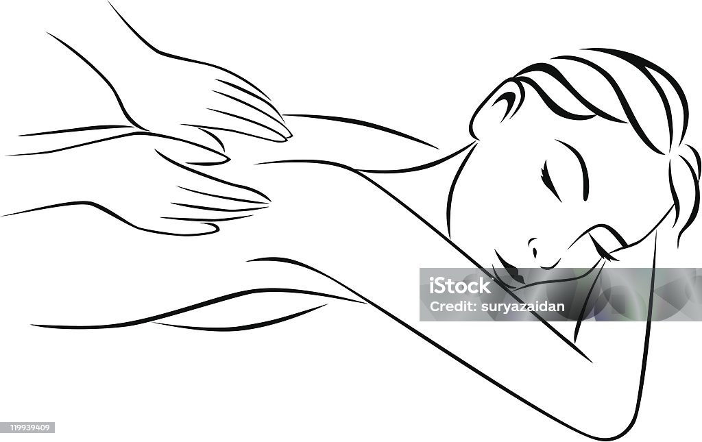 tratment de masajes - arte vectorial de Aromaterapia libre de derechos