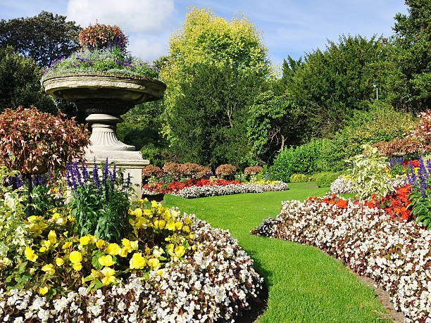 istock Flowerbeds in a Formal Garden 119939773