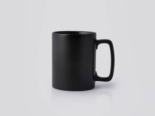 istock Black Ceramic mug on white background. Blank drink cup for your design. 1199399523