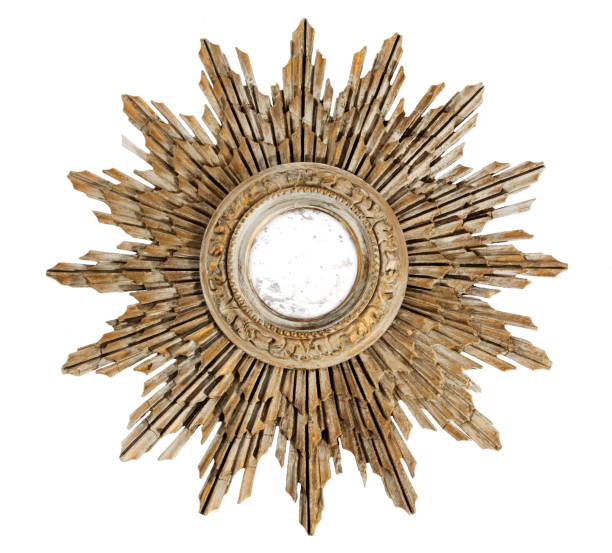 istock Old star burst mirror wooden painted 1199401378