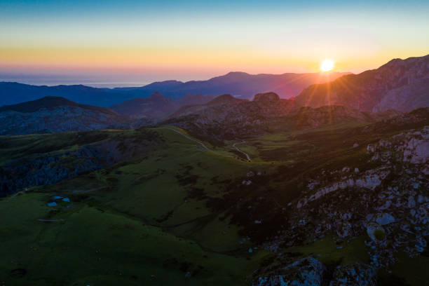 istock Peaks of Europe at sunset, Spain 1199403371