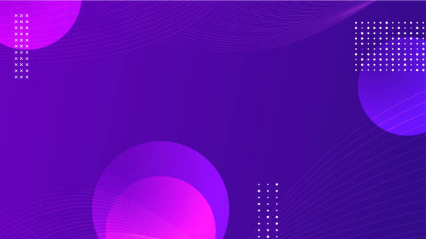 Purple fluid background design. Liquid gradient shapes composition. Futuristic design posters. Fluid background design abstract bubble shapes for print or web on purple background. vector art illustration