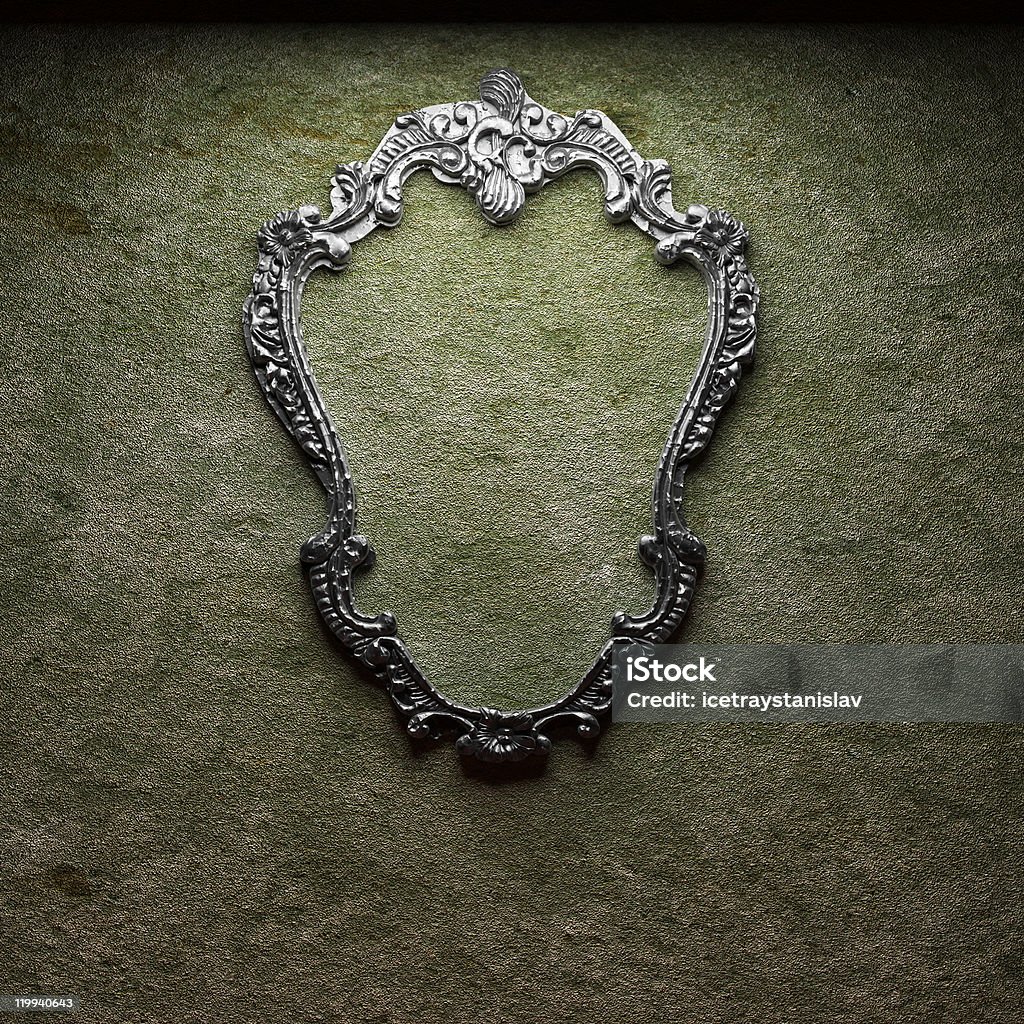 Старая Бетонная стена и рамка - Стоковые фото Антиквариат роялти-фри