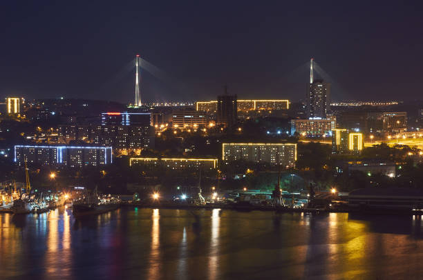 istock Russian bridge, Vladivostok, Russia. 1199407654