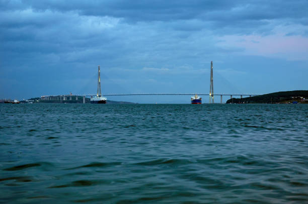 istock Russian bridge, Vladivostok, Russia. 1199407842