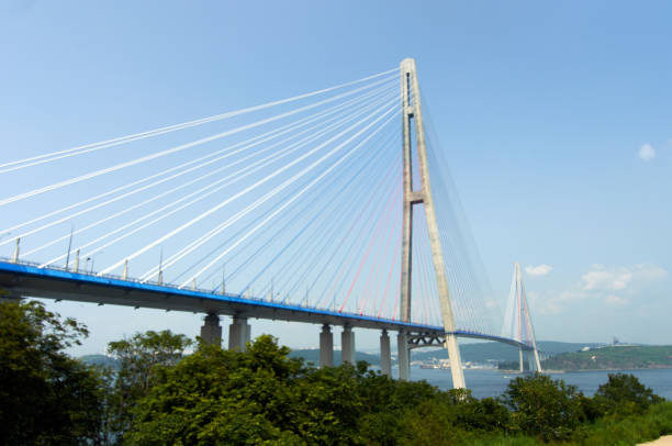 istock Russian bridge, Vladivostok, Russia. 1199407948