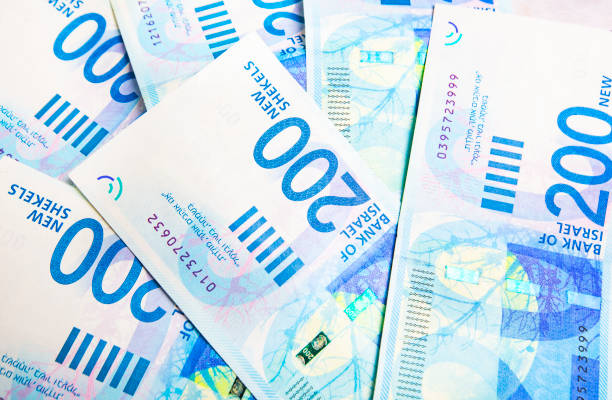 istock Israely Shekel money bills collection background. 1199408021