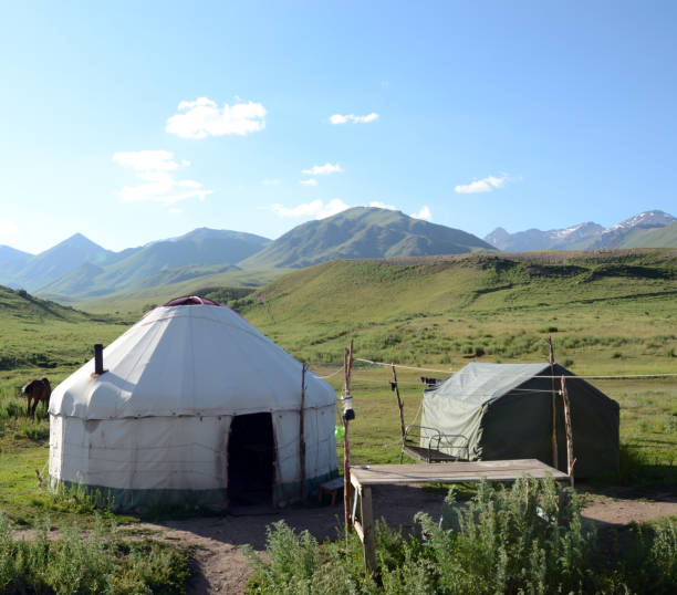 istock Yurt in Kyrgyzstan mountains. Central Asia 1199408218