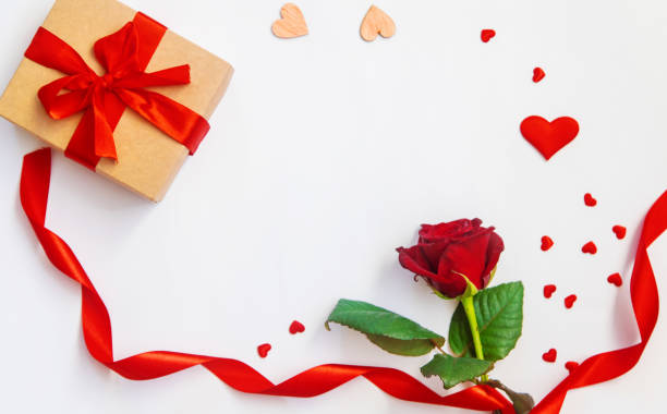 istock Beautiful background with flowers for Valentine's day congratulation. Selective focus. 1199409218