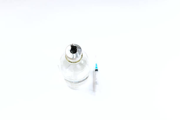 istock intramuscular injection, saline and syringe on a white background 1199410285