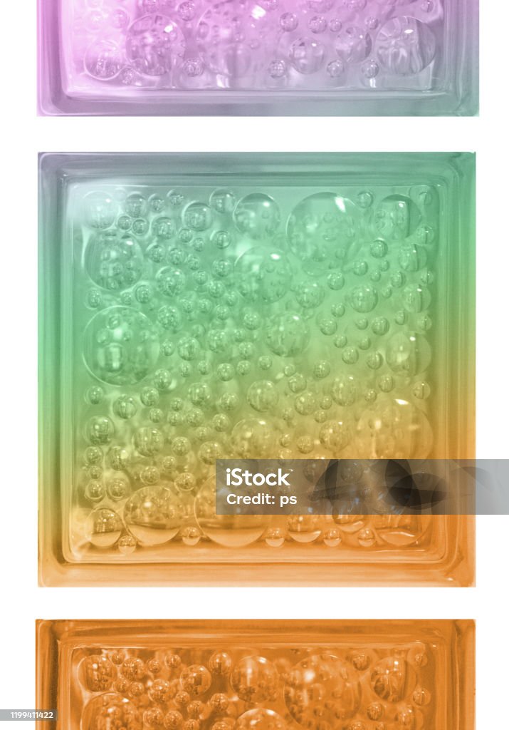 See Through Color Blocks Colored Science Gradient Fresh Color Clear See Through Isolated Glass ...