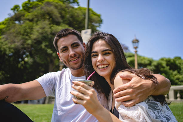 istock Young carefree Hispanic couple 1199411707