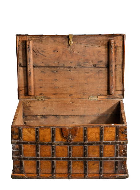 istock Open old Trunk chest old antique 1199413806