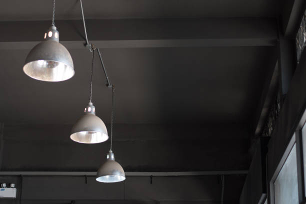 istock Lamp on the ceiling gray. 1199415999