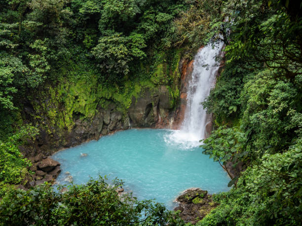 istock Waterfall in Rio Celeste Costa Rica 1199422795
