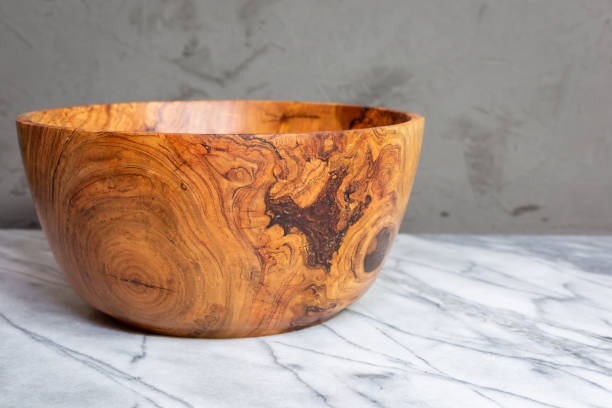 istock Hand turned cherry wood bowl 1199422961