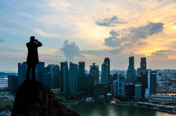 prognozowanie biznesowe - singapore city zdjęcia i obrazy z banku zdjęć