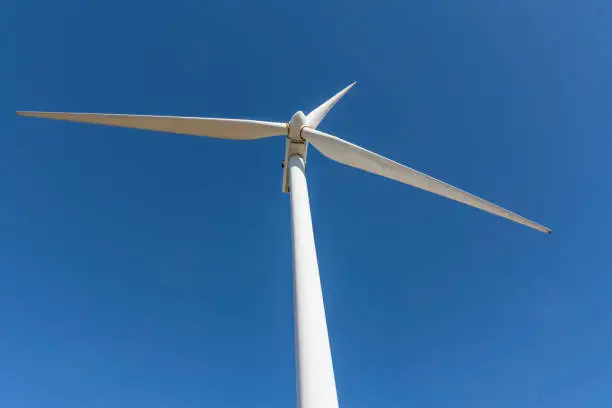 Windmill park in Spain, modern and clean energy