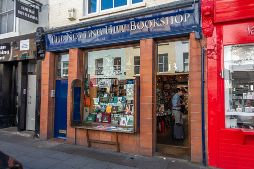 June 11, 2017 - London, United Kingdom: The face of this bookshop in Portobello was used into the movie Notting Hill. Hugh Grant's bookshop was called \