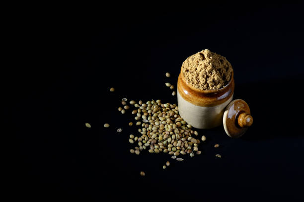 istock Coriander Powder and Coriander seeds 1199428876