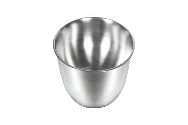 istock Metal bowl isolated on white 1199430286