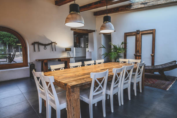 istock Dining area in traditional Spanish farmhouse 1199440155