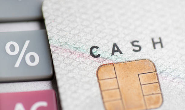 istock Close up credit card with text on the card and calculator button 1199441717