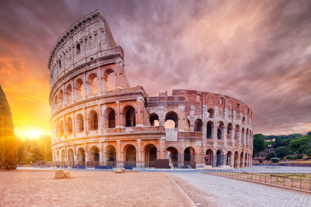 istock Coliseum or Flavian Amphitheatre (Amphitheatrum Flavium or Colosseo), Rome, Italy. 1199441726