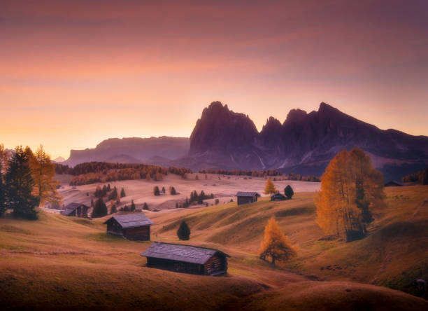 istock Sunrise at Seiser Alm in the Dolomites 1199445366