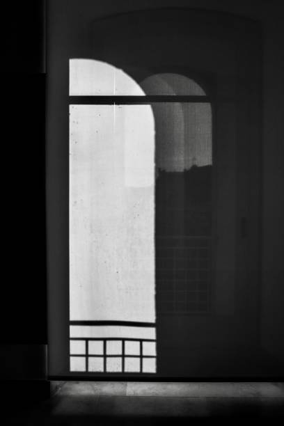 istock Monochrome Window Archway Silhouette 1199445376