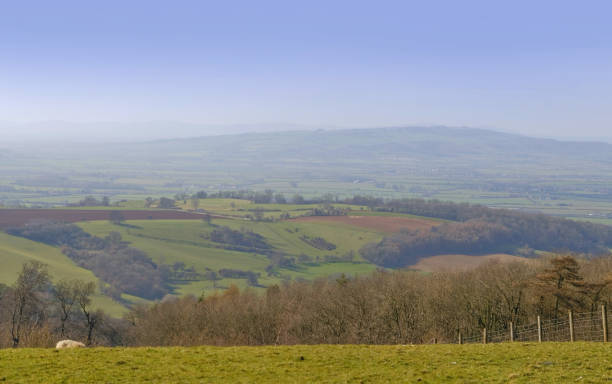 istock Generic path footpath rolling landscape walking hiking rambling trekking fitness exercise English Midlands UK sunlight lush green agricultural land farmland 1199446527