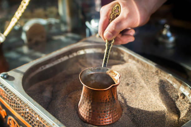 istock Brewing coffee in hot sand 1199447440