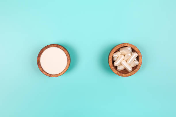 istock Collagen in capsules and in powder 1199449144