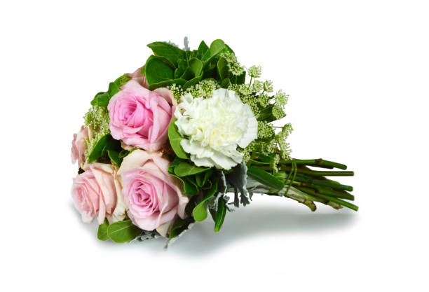 istock Bouquet of flowers isolated on white 1199451298