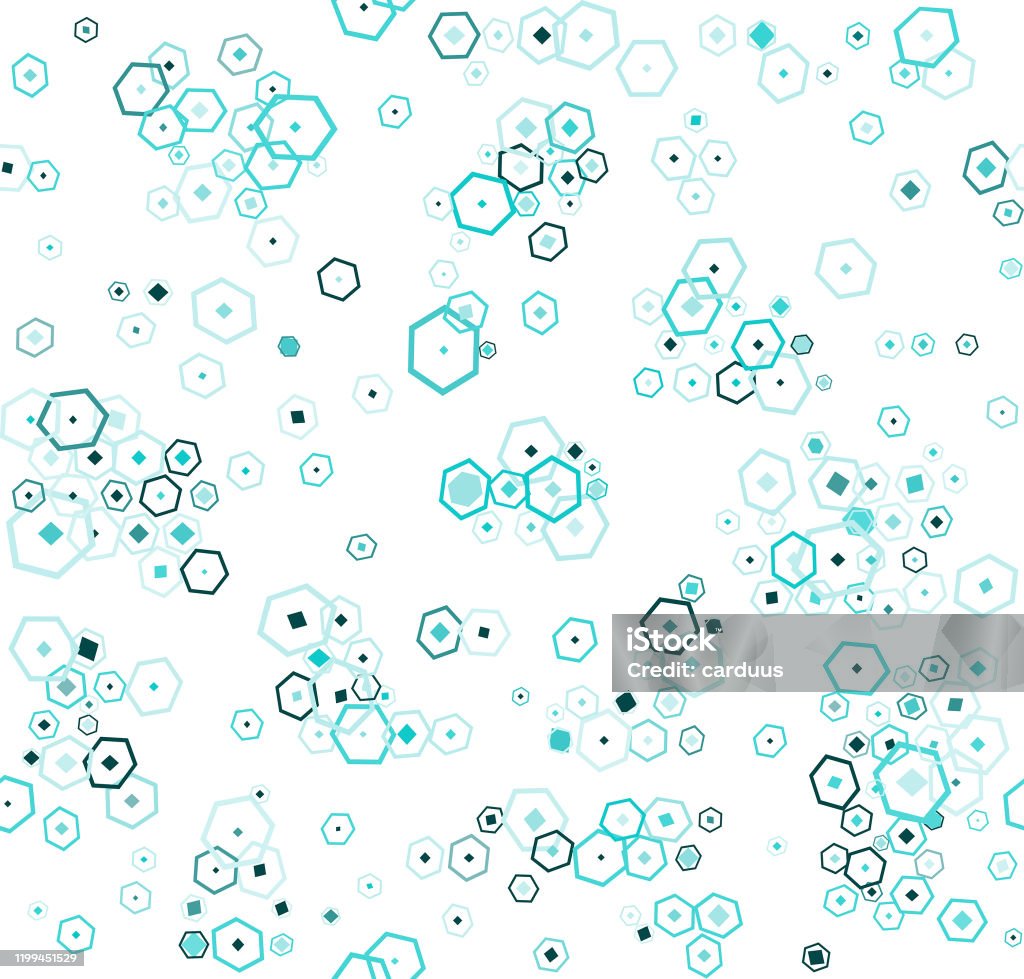 Multi Hexagon Pattern Seamless Hexagon Multicolored Pattern Stock Illustration - Download ...