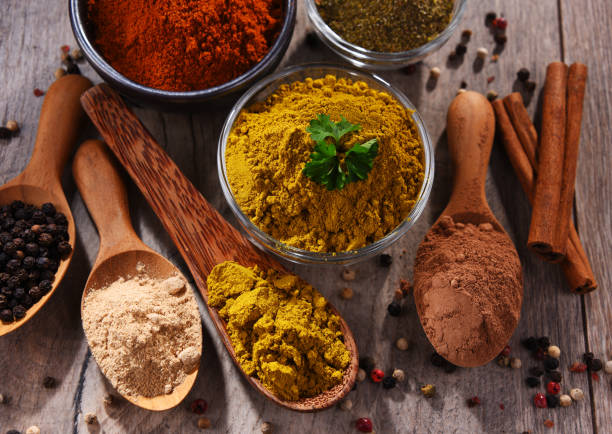 istock Variety of spices on kitchen table 1199456660