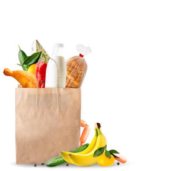 istock Full package of products on a white, space for text. Isolated 1199464268