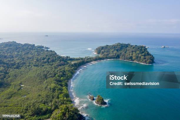 Drone View Of Manuel Antonio National Park In Costa Rica Stock Photo - Download Image Now