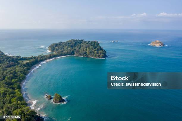 Drone View Of Manuel Antonio National Park In Costa Rica Stock Photo - Download Image Now