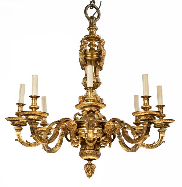 istock Brass center pendant chandelier 1199466958