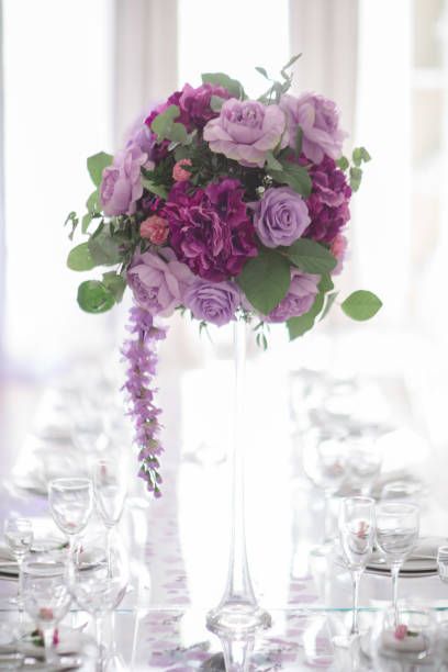 istock Festive wedding table setting.Table decoration on the wedding day 1199468812