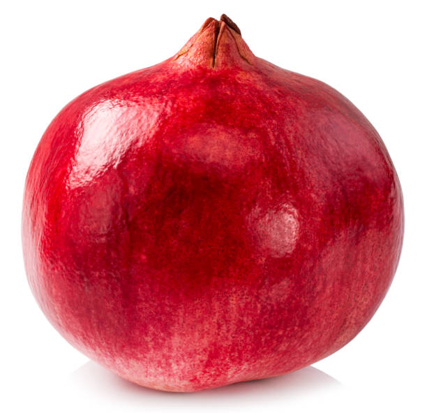istock pomegranate isolated on white background with Clipping Path 1199468873