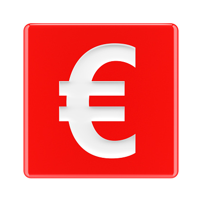 EURO in european union as financial symbol in front of background