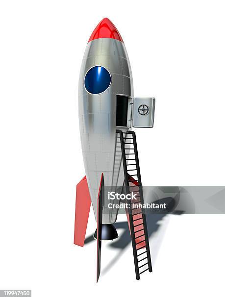 Roqueta Foto de stock y más banco de imágenes de Escalera - Escalera, Nave espacial, Acero