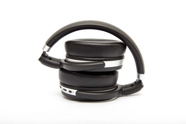 istock Wireless headphones isolated on a white background. 1199475334