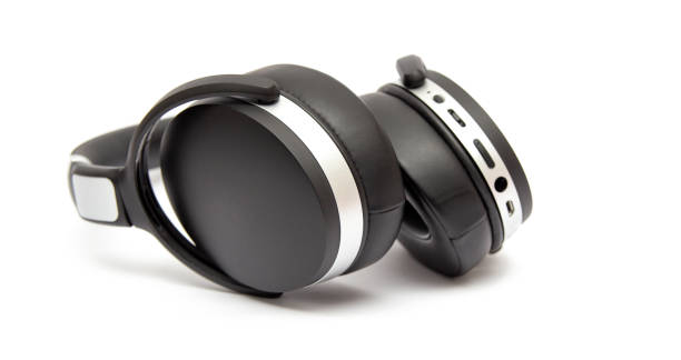 istock Wireless headphones isolated on a white background. 1199475405
