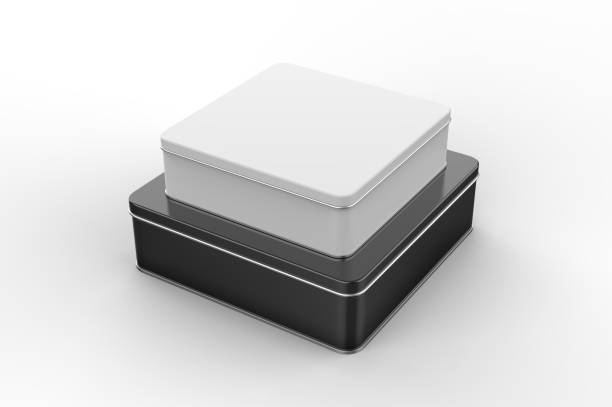 istock Blank tin container for branding and design. 3d render illustration. 1199476011