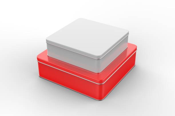 istock Blank tin container for branding and design. 3d render illustration. 1199476049