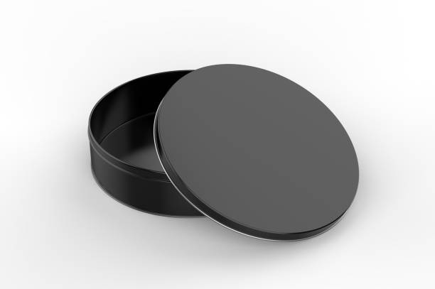 istock Blank round tin container for branding and design. 3d render illustration. 1199476118