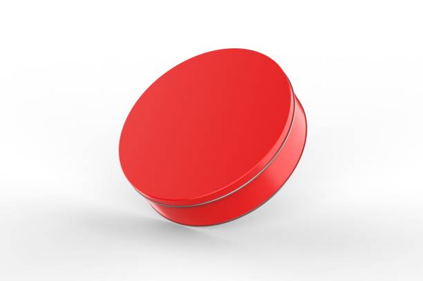 istock Blank round tin container for branding and design. 3d render illustration. 1199476126